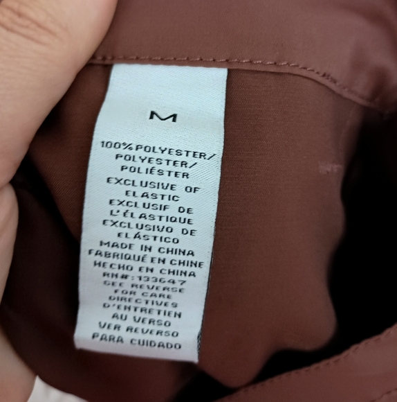 2/$30 CELEBRITY PINK Winter Fall Chocolate Satin Wide Leg Cargo Pants (#1,516) - Picture 3 of 13